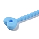 Heart Shape Silicone Cable Zip Ties&nbsp;AJEW-C034-02C-2