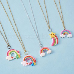 36 Pieces 12 Styles Glitter Powder Rainbow Pendants&nbsp;JX250A
