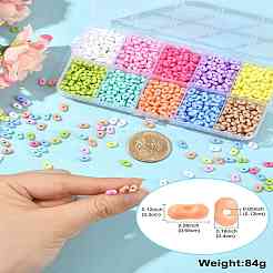 60G 10 Colors Opaque Acrylic Beads&nbsp;MACR-CJ0002-20