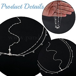 Alloy with Rhinestone Hair Chain&nbsp;DIY-WH20058-11S