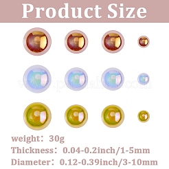 1 Bag Half Round Cabochons Set&nbsp;FIND-CP0003-17