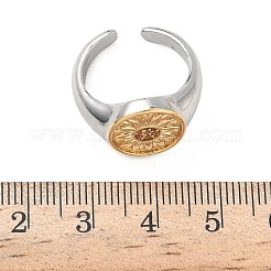 Brass Micro Pave Clear Cubic Zirconia Cuff Rings&nbsp;RJEW-G364-01GP-02
