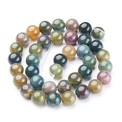 Natural Indian Agate Beads Strands&nbsp;X-GSR10mmC002
