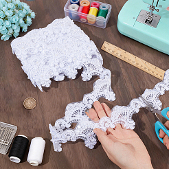 5Yards Polyester Flower Lace Ribbon&nbsp;OCOR-NB0002-82A