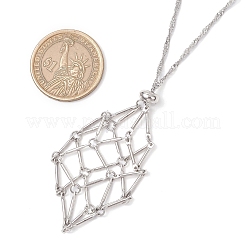 304 Stainless Steel Macrame Pouch Empty Stone Holder Necklace Making&nbsp;NJEW-JN05238-03