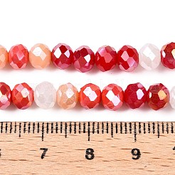 Electroplate Glass Beads Strands&nbsp;GLAA-T023-D16-02