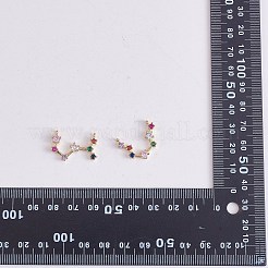 Brass Micro Pave Cubic Zirconia Pendants&nbsp;ZIRC-SZ0004-60