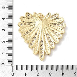 Brass Micro Pave Cubic Zirconia Pendants&nbsp;KK-H529-61B-G