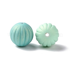 Spray Painted ABS Plastic Glitter Beads&nbsp;KY-G025-12