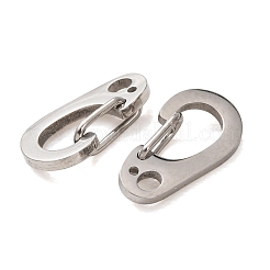 304 Stainless Steel Push Gate Snap Keychain Clasp Findings&nbsp;SA-CBABDB1-01P