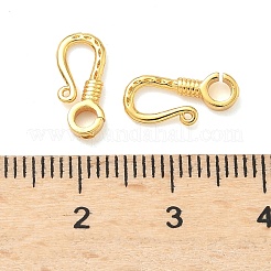 Brass S-Hook Clasps&nbsp;KK-H532-19G