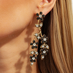 Valentine's Day Alloy & Rhinestone Dangle Stud Earrings&nbsp;WGA272B-01