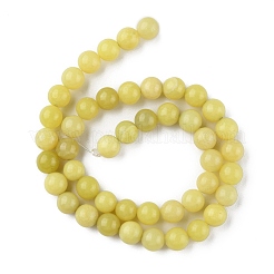 Natural Lemon Jade Beads Strands&nbsp;X-G-G0003-C02-B