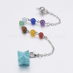 Synthetic Turquoise Dowsing Pendulums&nbsp;MAK-P009-C02