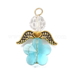 Transparent Glass Pendants&nbsp;PALLOY-JF04098-01