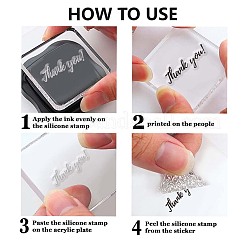 PVC Plastic Clear Stamps&nbsp;DIY-WH0631-0633