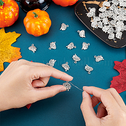 50Pcs Tibetan Style Alloy Charms&nbsp;TIBE-DC0001-01
