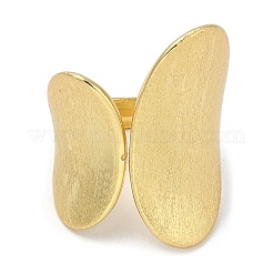 Rack Plating Brass Cuff Finger Rings for Women&nbsp;RJEW-C114-13F-G