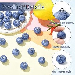 10Pcs Opaque Resin Pendants&nbsp;RESI-CJC0012-40