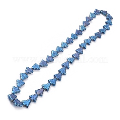 Transparent Electroplate Glass Bead Strands&nbsp;EGLA-C002-FR04