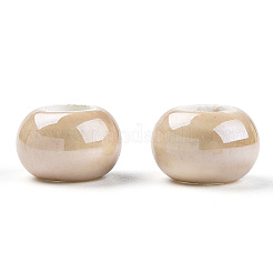 Glazed Porcelain Rondelle Beads&nbsp;PORC-Q219-13x9-F13