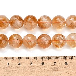 Hearted Natural Citrine Beads Strands&nbsp;GG-T002-A01-12mm