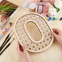 Hollow Wooden 3D Letter Wall Stickers&nbsp;HJEW-WH0043-57O