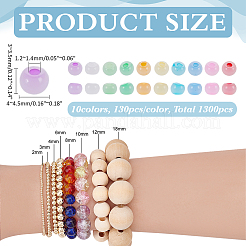 10 Sets 10 Colors Imitation Cat Eye Glass Seed Beads&nbsp;GLAA-WR0001-10