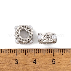 Rack Plating Alloy European Beads&nbsp;FIND-C055-08P