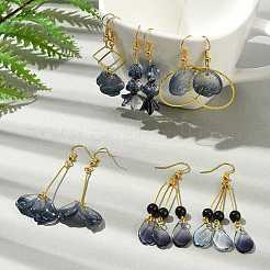 DIY Flower Glass Pendants Earrings Making Kits&nbsp;DIY-FS0009-01