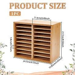 9 Layers Bamboo Desktop Watercolor Pen Storage Box&nbsp;AJEW-WH0696-695
