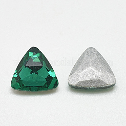 Pointed Back Glass Rhinestone Cabochons&nbsp;RGLA-T087-12mm-15