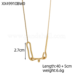 304 Stainless Steel Necklaces&nbsp;STAS-OY011-66G