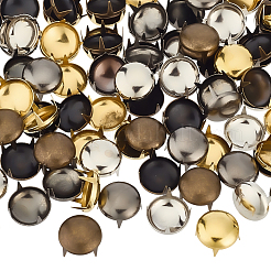 160Pcs 4 Colors Brass Studs Rivets&nbsp;KK-GF0001-23A