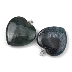 Natural Moss Agate Pendants&nbsp;GG-K002-12A-09