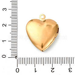 304 Stainless Steel Heart Locket Pendants&nbsp;STAS-Z168-02G-05