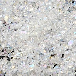 Transparent Electroplate Crushed Glass Craft&nbsp;GLAA-F123-02