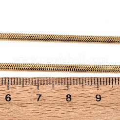 2.5MM 304 Stainless Steel Flat Snake Chain Necklaces&nbsp;NJEW-P338-05G