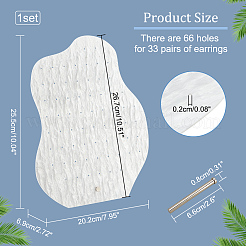 Water Ripple Acrylic Earring Display Stands&nbsp;EDIS-WH0015-06
