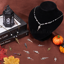24Pcs 6 Styles Tibetan Style Alloy Pendants&nbsp;FIND-SC0009-77