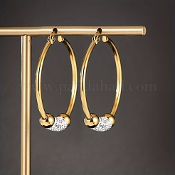 Fashionable and Elegant 201 Stainless Steel Hoop Earrings&nbsp;WO5064