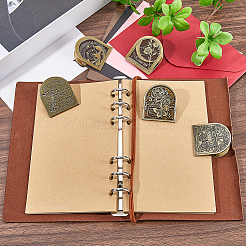 3 Bags Tibetan Style Zinc Alloy Decorative Binder Clips&nbsp;FIND-CP0004-02