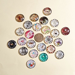 Printed Picture Glass Cabochons&nbsp;GGLA-YW0001-01B