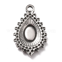 Non-Tarnish 304 Stainless Steel Pendants Cabochons Settings&nbsp;STAS-B024-61P