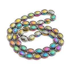 Electroplate Glass Beads Strands&nbsp;EGLA-G037-13A-FP03