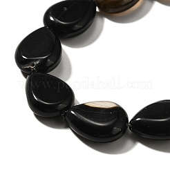 Natural Black Agate(Dyed & Heated) Beads Strands&nbsp;G-P561-B13-01