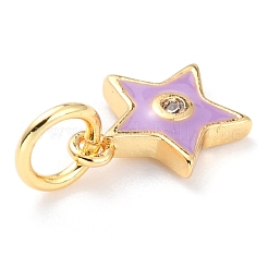 Brass Enamel Pendants&nbsp;KK-M218-10D-RS