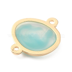 Transparent Evil Eye Resin Connector Charms&nbsp;RESI-WH0021-47E