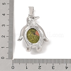 Natural Unakite Pendants&nbsp;G-A224-02P-08