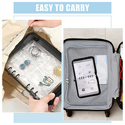 Transparent PVC Jewelry Organizer Storage Zipper Books&nbsp;ABAG-WH0063-114